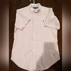 Polo button down short sleeve shirt